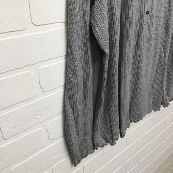 2/40$ NWT Old Navy grey shirt jersey long sleeves tee size XXL Henley button - Picture 5 of 14